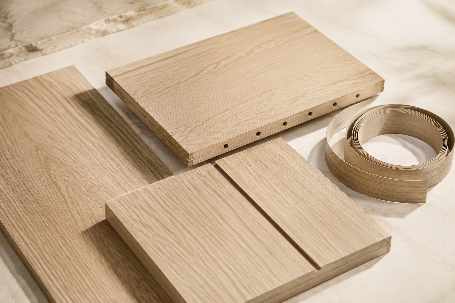 AI-generated concept of panel components and machining processes