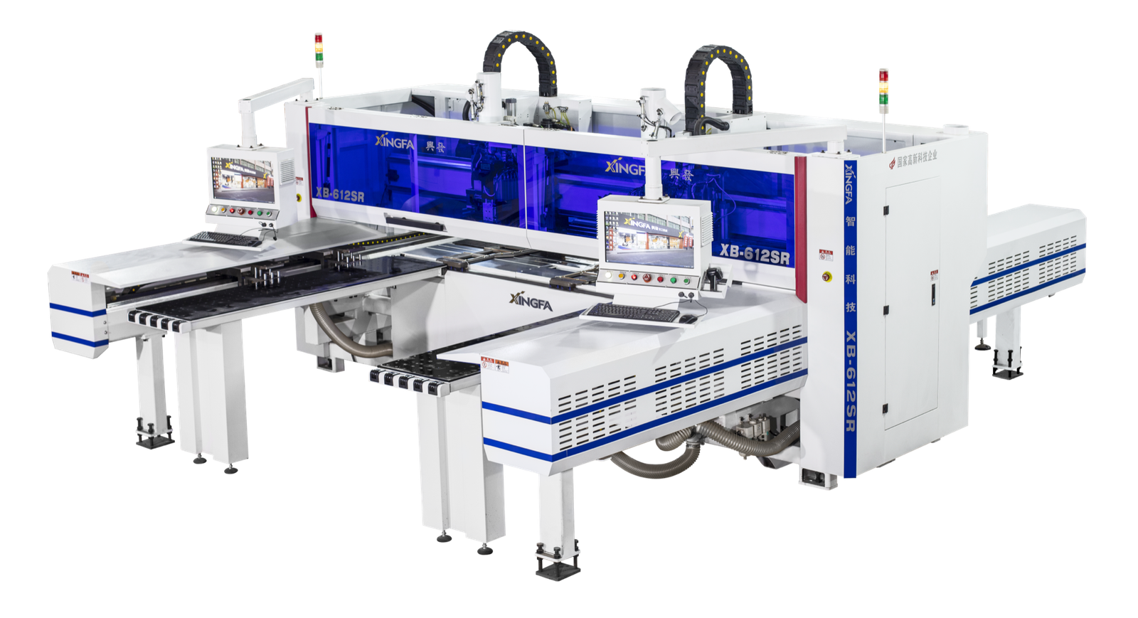 XB-612SR dual-station CNC drilling machine